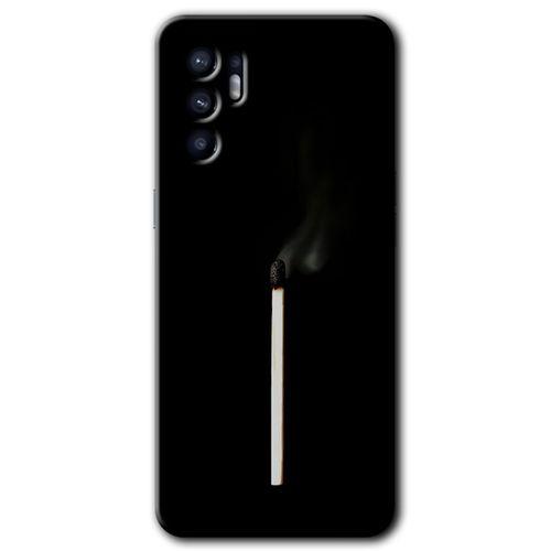 OPPO Oppo Reno 6 Kılıf HD Desen Baskılı Arka Kapak - Sönmüş Kibrit