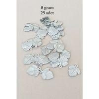 Oya Abiye Bileklik Kolye Pleksi Metalik Plastik Pul Gümüş Renk 8 gram 25 adet - BNC522