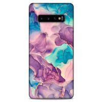 Samsung Galaxy S10 Plus Uyumlu Kılıf Mavi Delisi (13) Silikon Kap Wallpaper