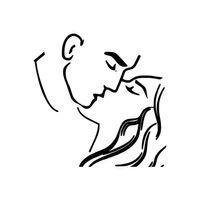 Çizgisel Çift Sticker Oto Motor Laptop Duvar Folyo Sticker 20 X 20 Cm