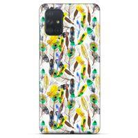 Samsung Galaxy M51 Kılıf Desenli Özel Seri Tüyler (5) Koruma Kabı