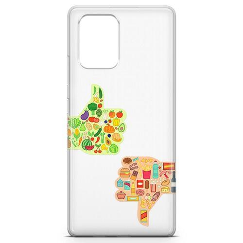 Samsung Galaxy A91 Kılıf Sağlıklı Sağlıksız Arka Kapak Koruma Desenli Full Koruyucu