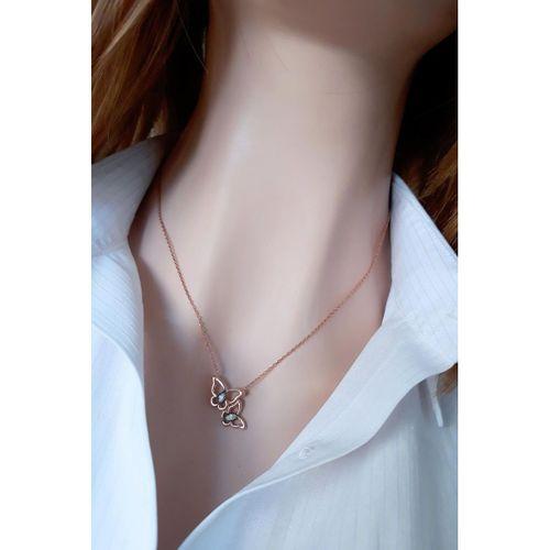 Çıtır Kelebekler Kolye _rose