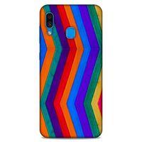 Lopard Samsung Galaxy A30 Uyumlu Kılıf Wood'X (25) Antişok Kapak Baskılı