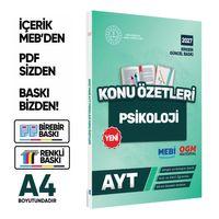 2027 YKS-AYT MEBİ-OGM Psikoloji Pratik Konu Özet Kitabı RENKLİ A4 Boyut Görsel Destekli BASKI ÜCRETİ