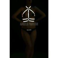 Karanlıkta Parlamalı Seksi Göğüs Üzeri Harness - Parti Giyim - APFT218