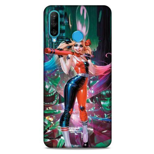 Huawei P30 Lite Uyumlu Kılıf Harley Quinn (44) Tough Armor Kılıf Gri-kuşkonmaz