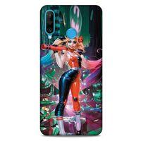 Huawei P30 Lite Uyumlu Kılıf Harley Quinn (44) Tough Armor Kılıf Gri-kuşkonmaz