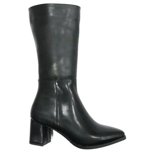 PUNTO 343035 Kadın Fermuarlı 6 cm Topuklu Çizme