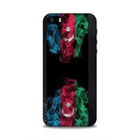Apple Iphone 5S Uyumlu Kılıf Azarbaijan (5) Koruma Kabı Azeri Bayrak İllustre