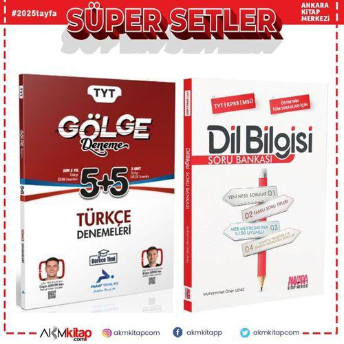 Paraf TYT Türkçe Gölge Deneme ve AKM Dil Bilgisi Soru Bankası Seti 2 Kitap