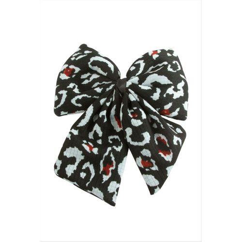 Leopar Desenli Fiyong Otomatik Toka 14 cm