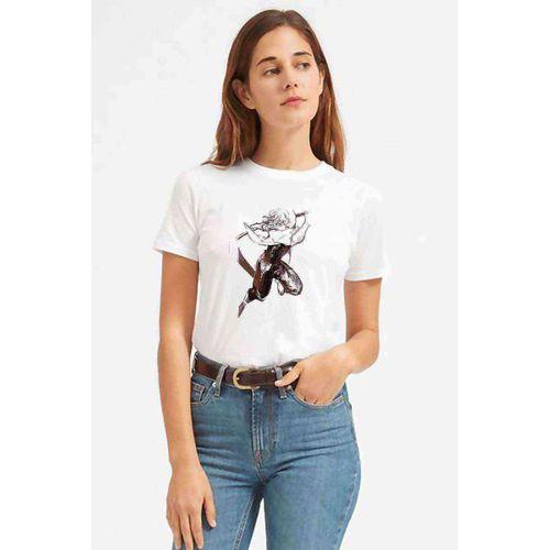 Anime Tokyo Ghoul Anteiku Baskılı Beyaz Kadın Tshirt