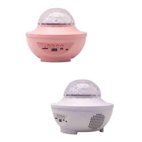 Dönen Işıklı Disko Topu Projektör Müzik Çalarlı Disco Speaker