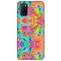 Oppo A92 Kılıf Desenli Özel Seri Tüyler (32) Soft Silikon Kılıf
