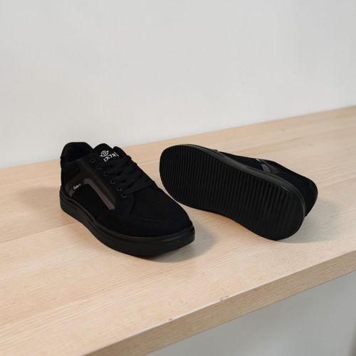 Dakır's 2298 Siyah Fuspetli Hafif Rahat Keten Spor Ayakkabı