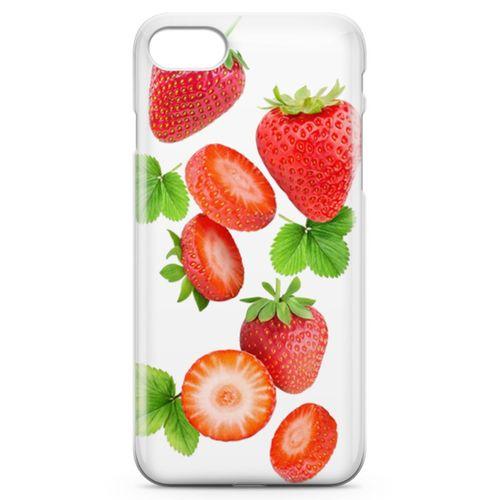 Apple iPhone 7 Kılıf Çilek Reçeli Arka Kapak Koruma Desenli Full Koruyucu