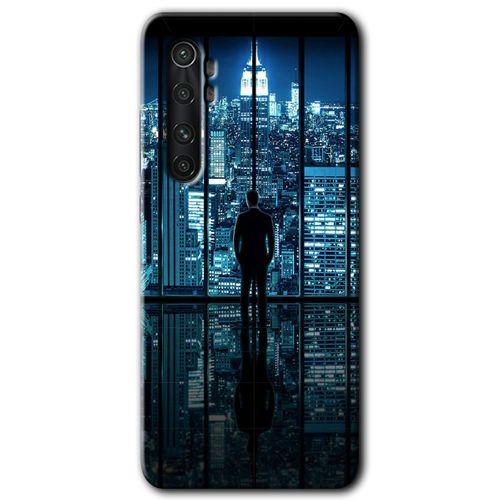 Xiaomi Mi Note 10 Lite Kılıf HD Desen Baskılı Arka Kapak - Şehir Manzarası + Kırılmaz Cam