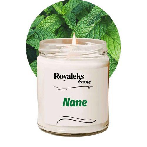 Doğal Özel Seri Kokulu Dekoratif Kavanoz Mum 210 cc - Nane Esansı - RYL