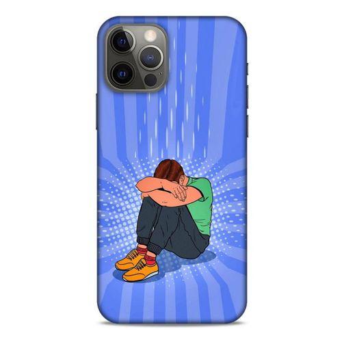 Apple iPhone 12 Pro Kılıf Depresyon (32) Soft Silikon Kılıf Turuncu Kahve