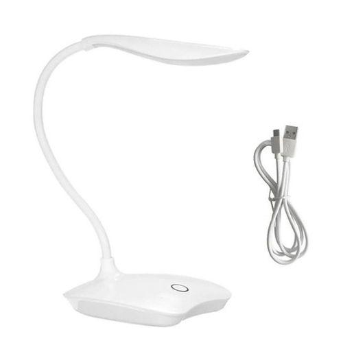 Ayarlanabilir Beyaz Renk Dokunmatik Şarjlı Masa Lambası