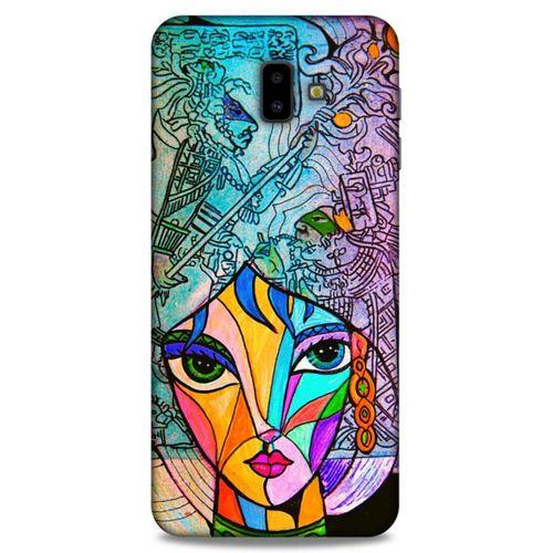 Lopard Samsung Galaxy J6 Plus Uyumlu Kılıf Sürreal Yüzler ♀ (48) Bumper Kılıf Desenli