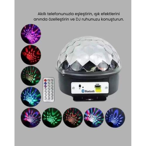 Rgb Led Disko Topu Projektör – Ev Partileri, Doğum Günleri Ve Eğlence İçin Işık Şovu