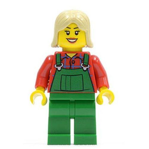 Lego Minifigür Overalls Farmer Green hol020