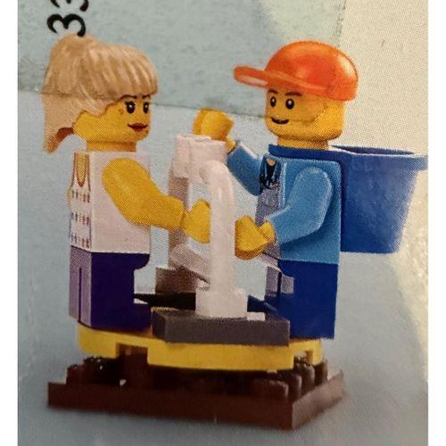 Lego Minifigür Overalls with Tools in Pocket Blue cty0214a/twn130