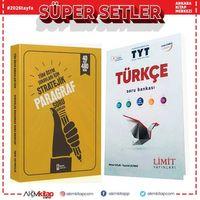 Limit TYT Türkçe ve İsem Yayınları Stratejik Paragraf Soru Bankası Seti 2 Kitap