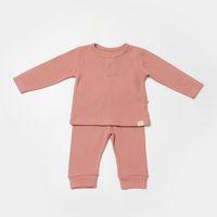 Bibaby Biorganic Waffle Smile 2'Li Takım 59785 Red-Brown