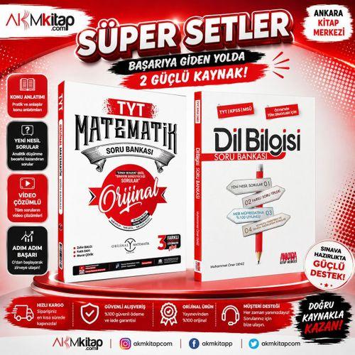 Orijinal TYT Matematik ve AKM Dil Bilgisi Soru Bankası Seti 2 Kitap