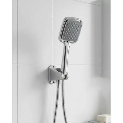 Siyah Duş Seti El Duşu Başlığı Spiral Hortum Ve Duvar Askısı Banyo Duş Seti