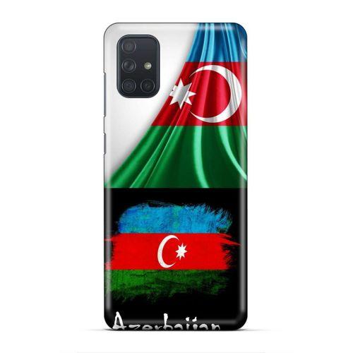 Samsung Galaxy M51 Uyumlu Kılıf Azarbaijan (13) Silikon Kap Bayraklar