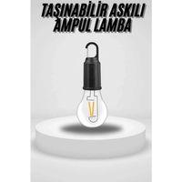 Taşınabilir Askılı Ampul Kamp Lambası Askılı Type-c Şarjlı Bahçe Lambası
