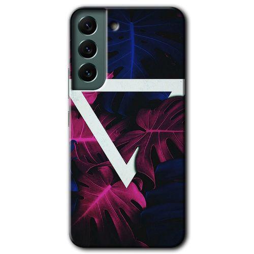 MRCİLETİSİM Samsung Galaxy S22 Plus Kılıf HD Desen Baskılı Arka Kapak + Temperli Cam - Mekanik Yaprak