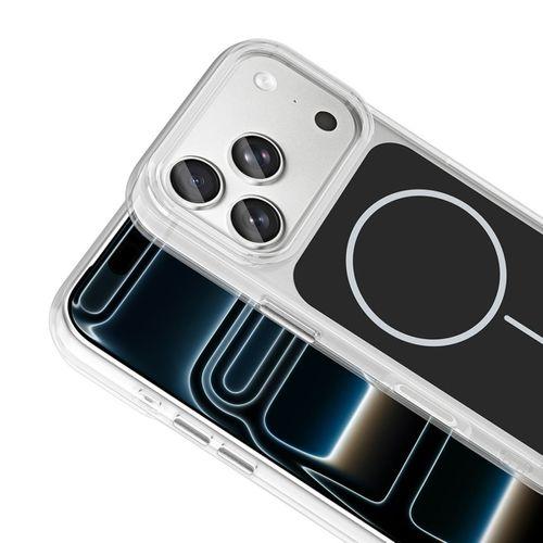 Apple iPhone 17 Pro Kılıf Metal Buton Tasarımlı Zore İkonik Sert Silikon Kapak