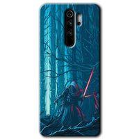 BeRa Aksesuar Xiaomi Redmi Note 8 Pro Kılıf Baskılı Kapak - Jedi +Tam Kaplayan Mat Seramik