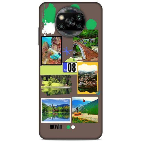 Lopard Xiaomi Redmi Poco X3 Uyumlu Kılıf Şehirli ※ (8) Artvin Baskılı Kılıf