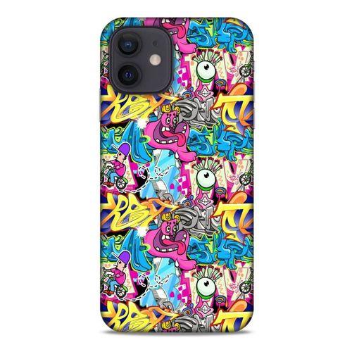Graffitix (7) Desenli Silikon Kapak Apple iPhone 12 Kılıf