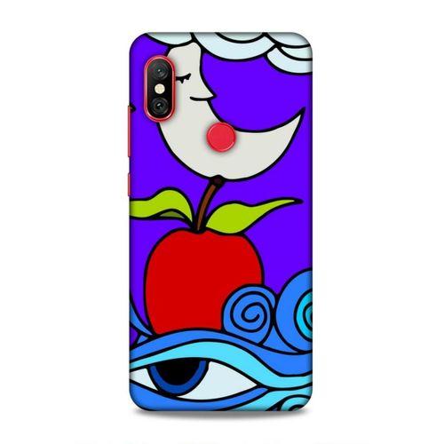 Xiaomi Redmi Note 6 Pro Uyumlu Kılıf Face'X 9 Kılıf Ay Elma