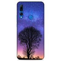Lopard Huawei Y9 Prime 2019 Uyumlu Kılıf Gece'S (29) Arka Koruma Kılıfı Ağaç