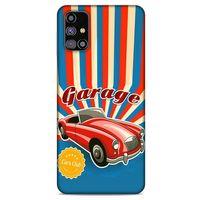 Retro (11) Desen Tam Koruma Renkli Samsung Galaxy M31s Kılıf