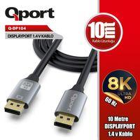 QPORT Q-DP104 DISPLAY PORT 1.4V 10MT KABLO