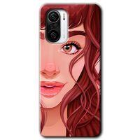 Xiaomi Redmi Mi11i HD Baskılı Kılıf + 9D Tam Ekran Koruyucu - Kızıl Kız