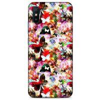 Xiaomi Redmi 9A Kılıf Kelebek Etkisi (16) Kalın Kılıf Yeşil Mavi