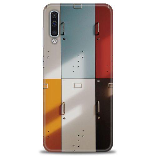 Samsung Galaxy A50 Kılıf HD Baskılı Kılıf - Renkli Kapılar + Tam Ekran Koruyucu
