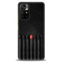 Xiaomi Poco M4 Pro 5G Kılıf HD Baskılı Kılıf - Kibrit Çöpleri + Tam Ekran Koruyucu