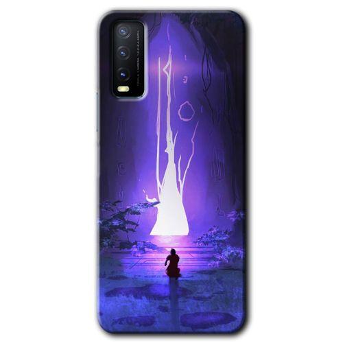 Potkal Hediye Fabrikası Vivo Y11s Kılıf HD Desen Baskılı Arka Kapak - Wanderer Silhouette
