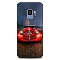 Lopard Samsung Galaxy S9 Uyumlu Kılıf PickUpX (43) Thin Fit Kılıf Kırmızı Ateşli